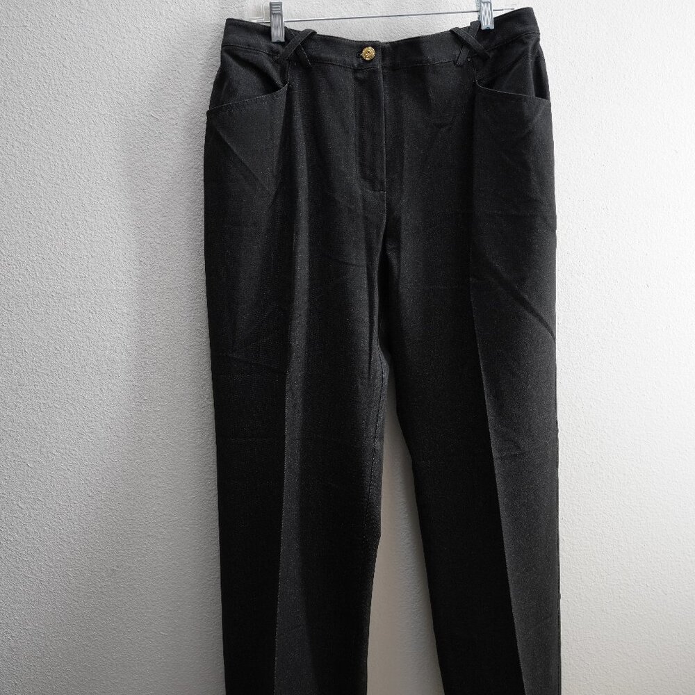 St John Black Embellished Pocket Sretch Jeans size 14